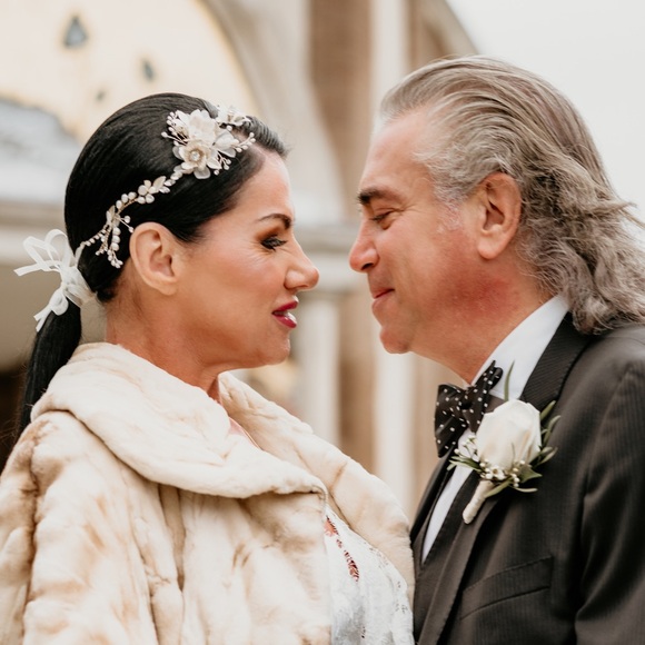 HERSILIA FLORAL HEADPIECE - Picture 6 of 7